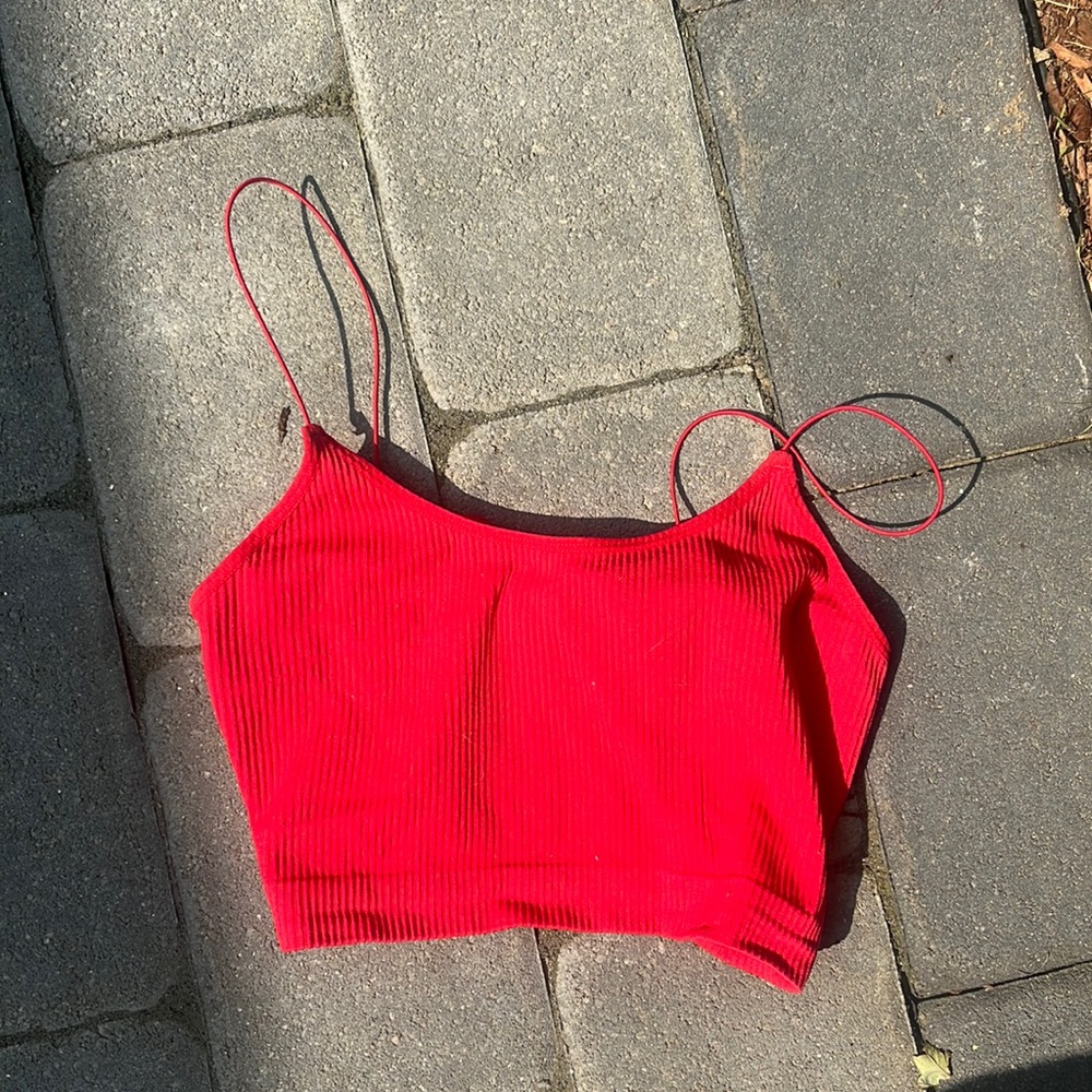 Forever 21 Red tank top with spaghetti straps 5 for shipping